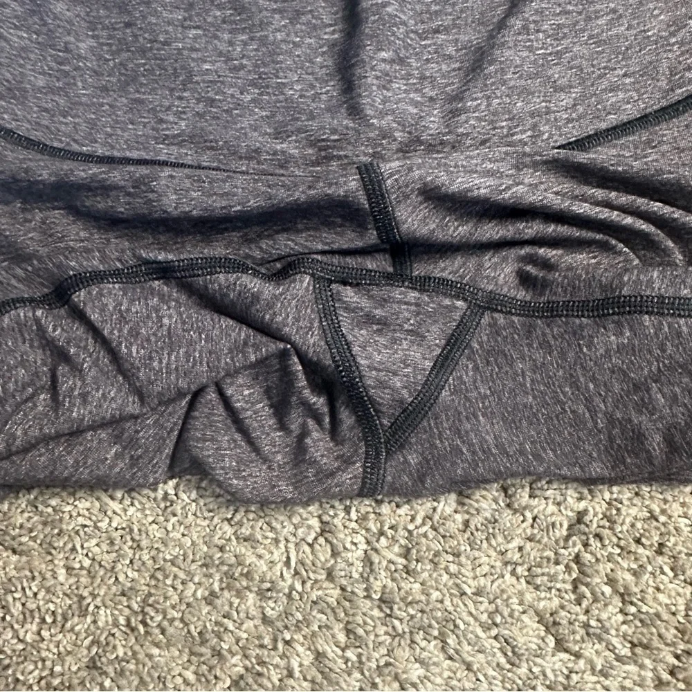 Lululemon Wunder Under Pant leggings 2 gray roll over full length yoga high low